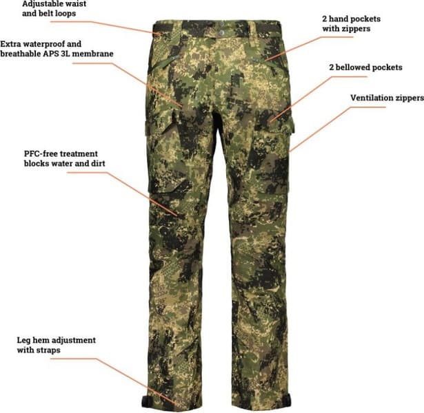 M's Performance 3-layer APS Pant BlindTech Invisible, view: 2