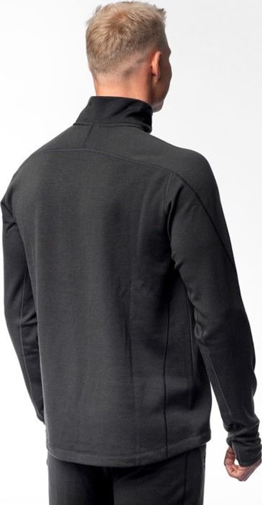 M's Merino Mid Layer Half-Zip Top Dark Grey, view: 2