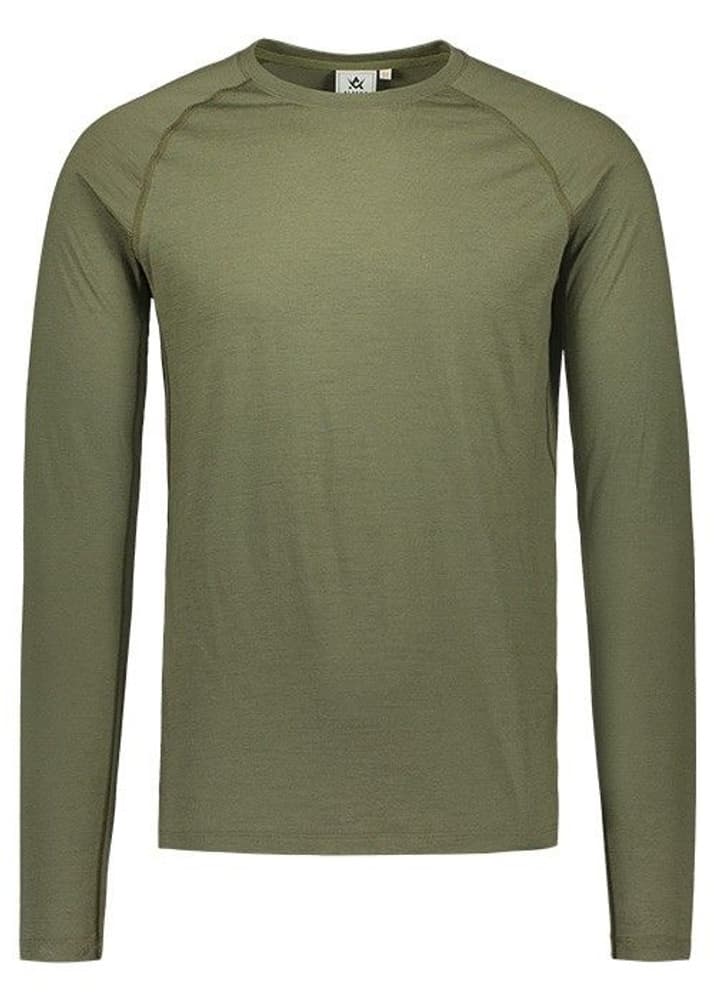 M's Merino Base Layer Crewneck Top Hunting Green, view: 0