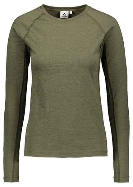 W's Merino Base Layer Crewneck Top Hunting Green, view: 0