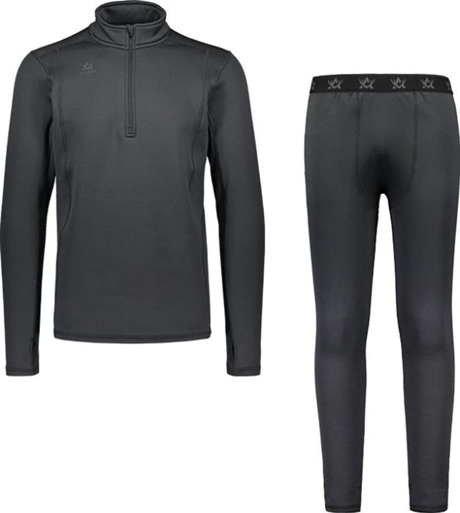 M's ThermoDry Mid Layer Top + Bottom Dark Grey, view: 0