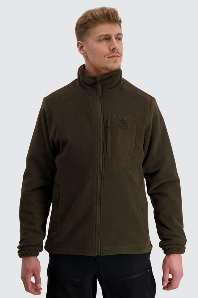 M's Dawson Waterproof Fleece Jacket Moss Brown, view: 2