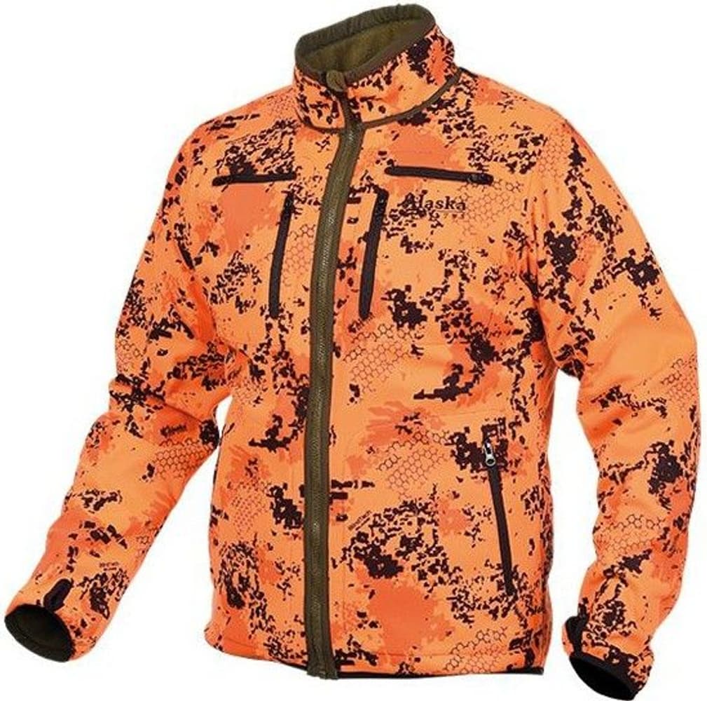 Reversible Windproof Fleece Jacket Green/Blindtech Blaze, view: 0