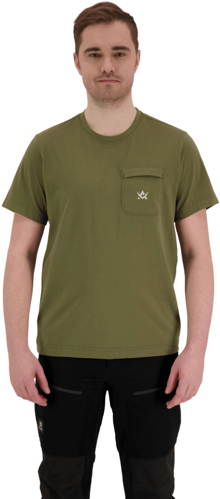 M's Freedom T-shirt with chest pocket Olive, view: 0