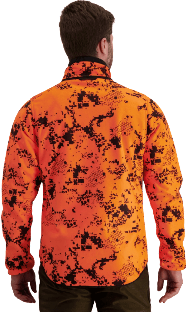 M's Elk Hunter Reversible Fleece Jacket Moss Brown/Blaze 3D, view: 4
