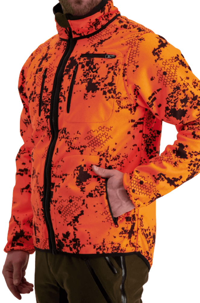 M's Elk Hunter Reversible Fleece Jacket Moss Brown/Blaze 3D, view: 5