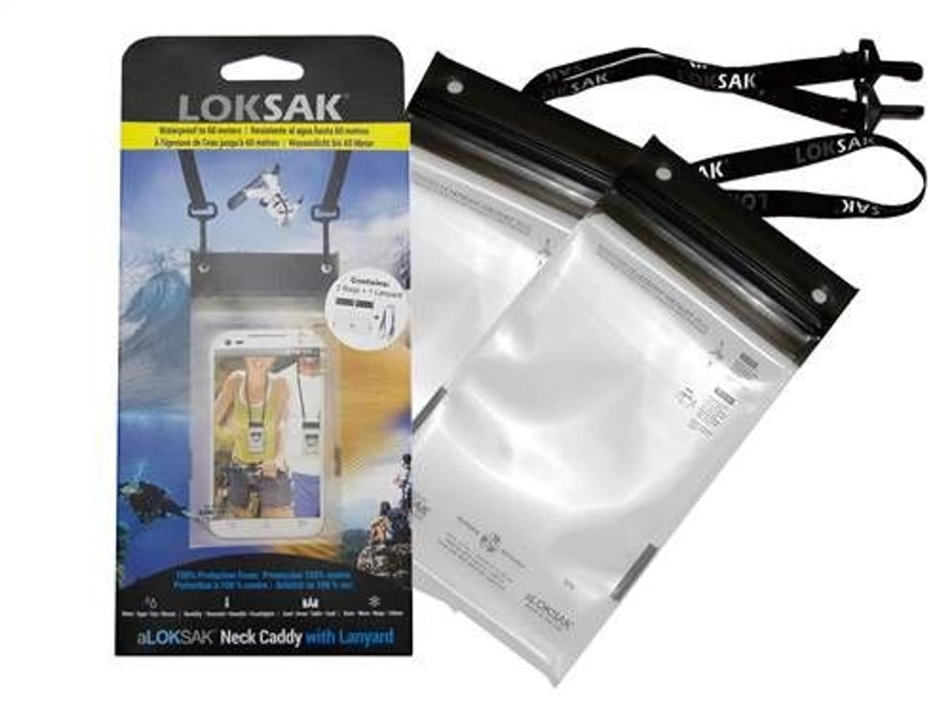 Smartphone XL Vattentäta Fodral 2-pack inkl Lanyard, view: 0