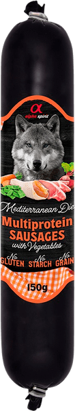 Mediterranean Multiprotein Sausage with Vegs 150 g, productDetailPage.view: 0