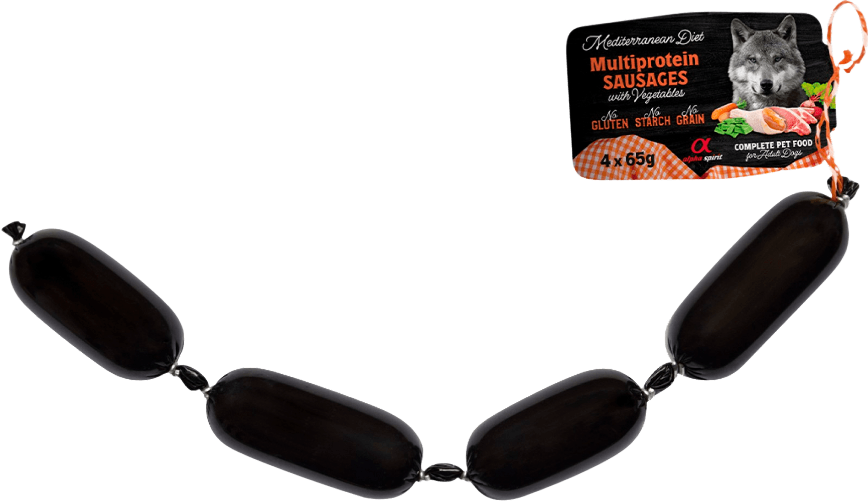 Mediterranean Multiprotein Sausage with Vegs 4x65 g, view: 0