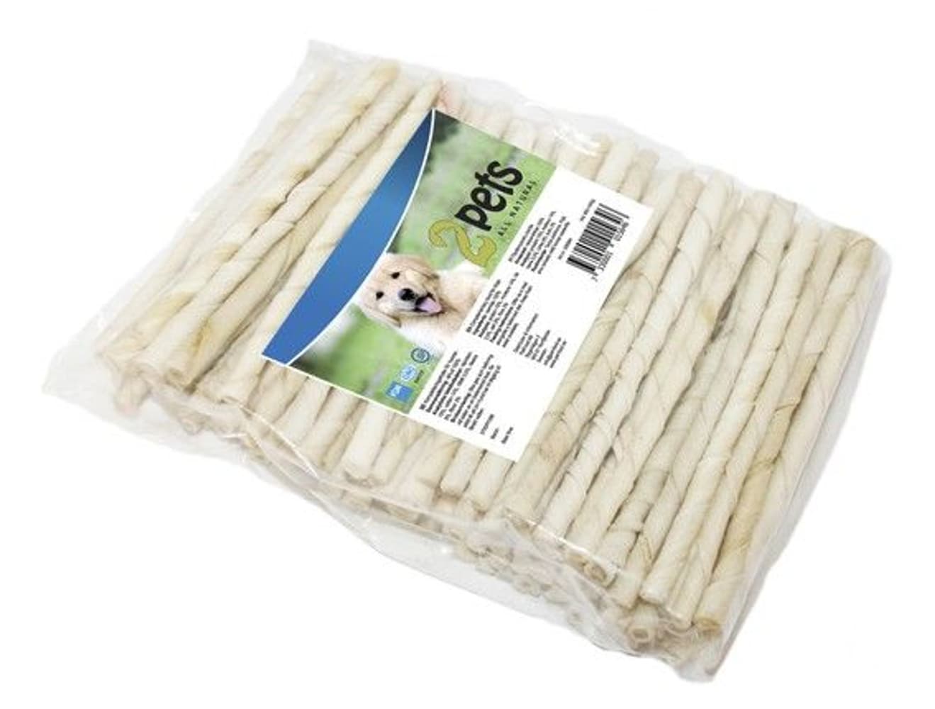 2Pets 100st Tuggpinne Vit ca 12,5cm 10mm, view: 1