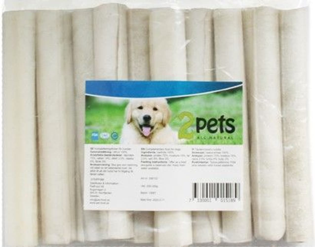 2Pets Tuggrulle Vit 12,5 cm 15 mm 10-pack, view: 0