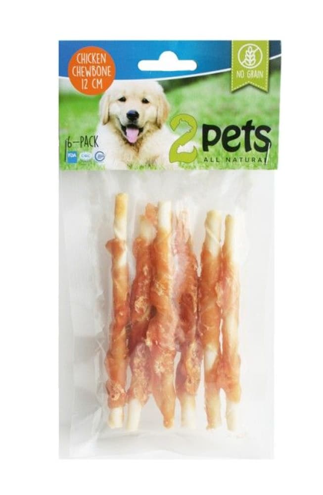 Tuggpinne m kycklingfilé 12cm 6-pack 70g, view: 0