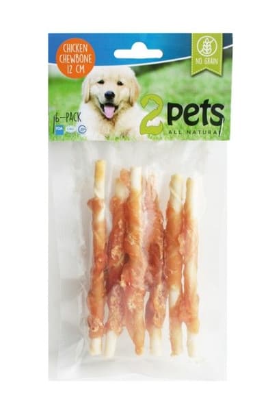 Tuggpinne m kycklingfilé 12cm 6-pack 70g, view: 0