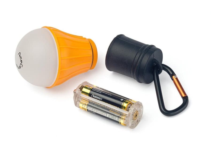 Led Tent Lamp Bulb with Carabiner Orange, view: 1