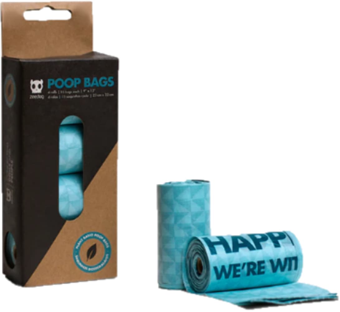 Poop Bags Blue 15 Bags x 4 Rolls, view: 0