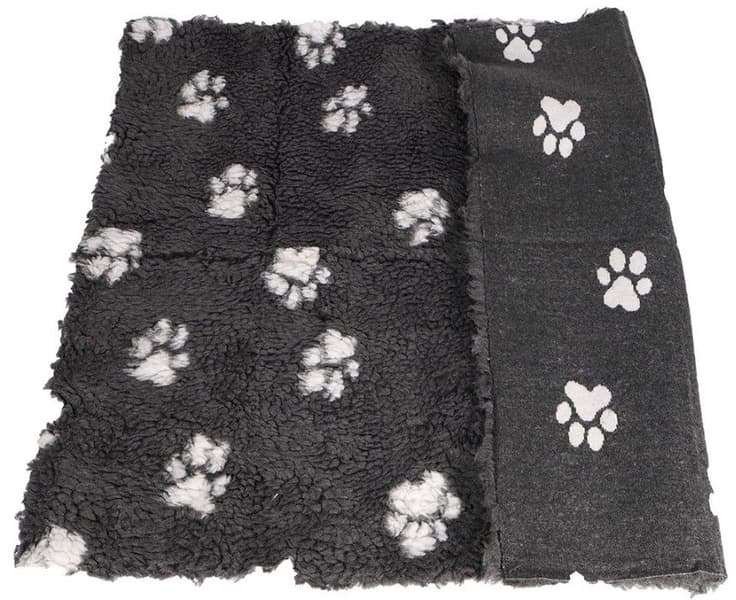 Vetbed 75x100 cm Medium Grey with Paws, view: 1