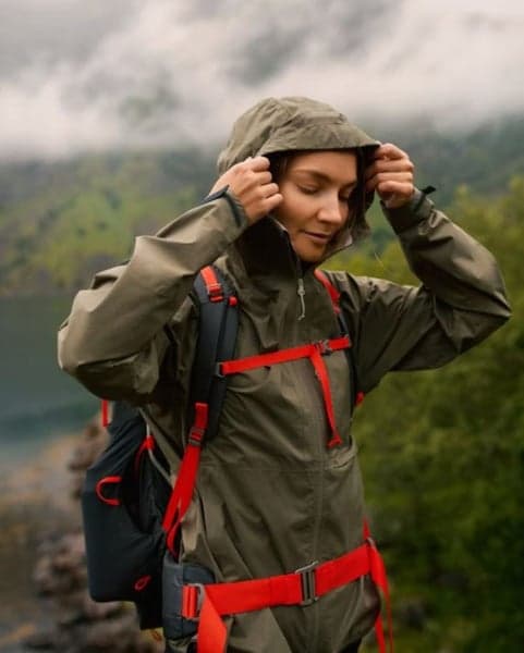 Tived Waterproof Jacket W Forest Green, view: 1