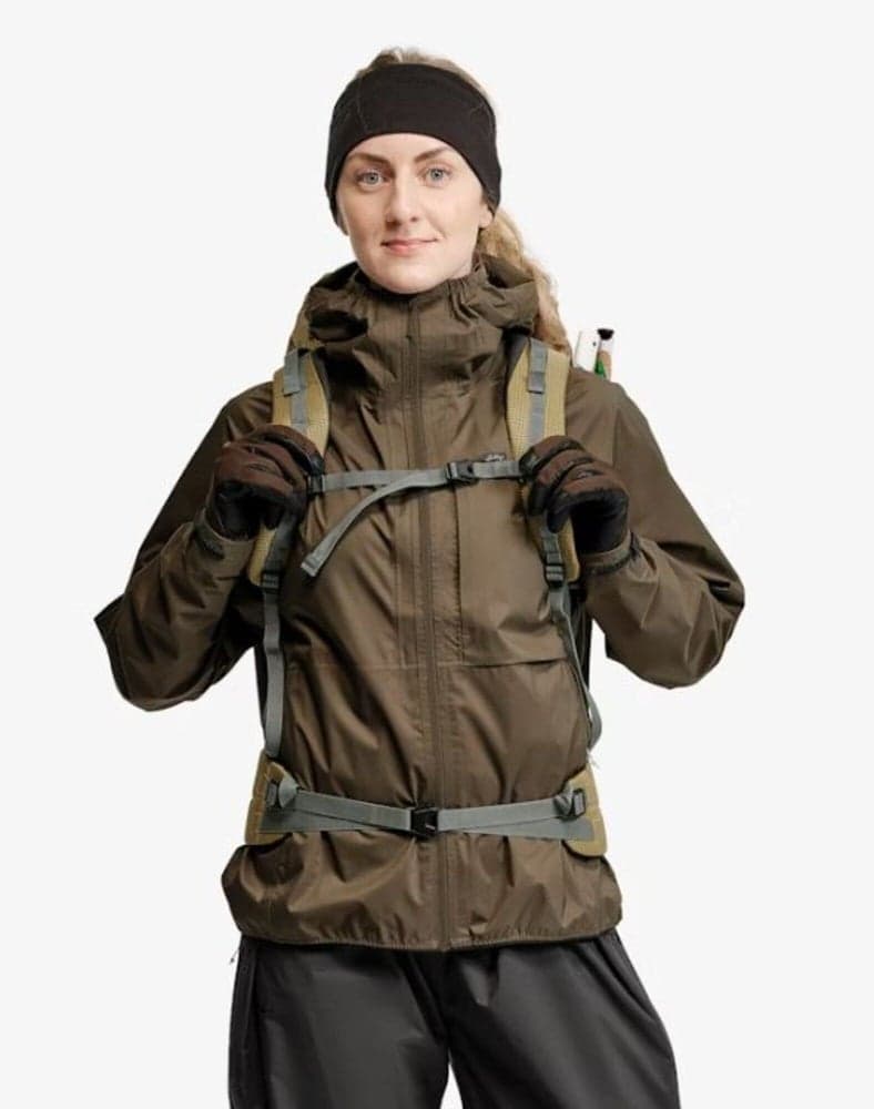 Tived Waterproof Jacket W Forest Green, view: 3