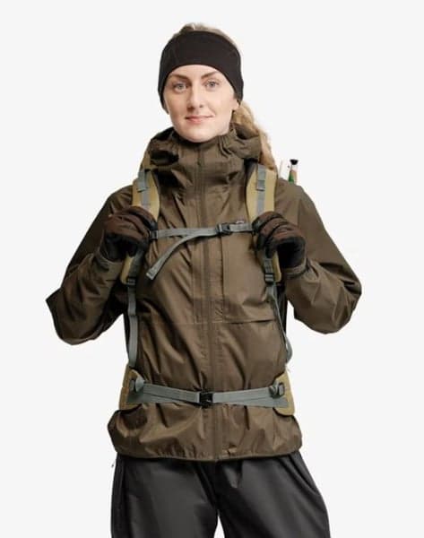 Tived Waterproof Jacket W Forest Green, view: 3