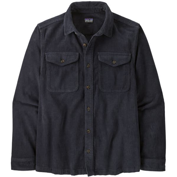 M's Corduroy Shirt Smolder Blue, view: 0