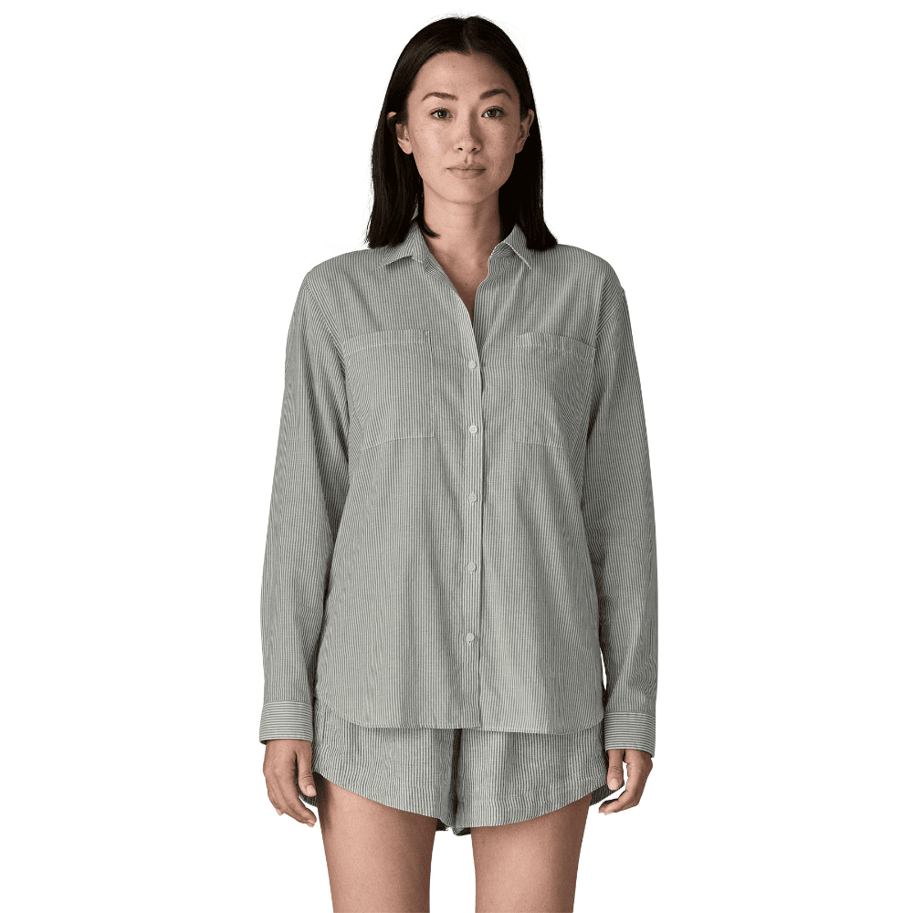 W's Lw A/C Buttondown Solstice Stripe: Smolder Blue, view: 1