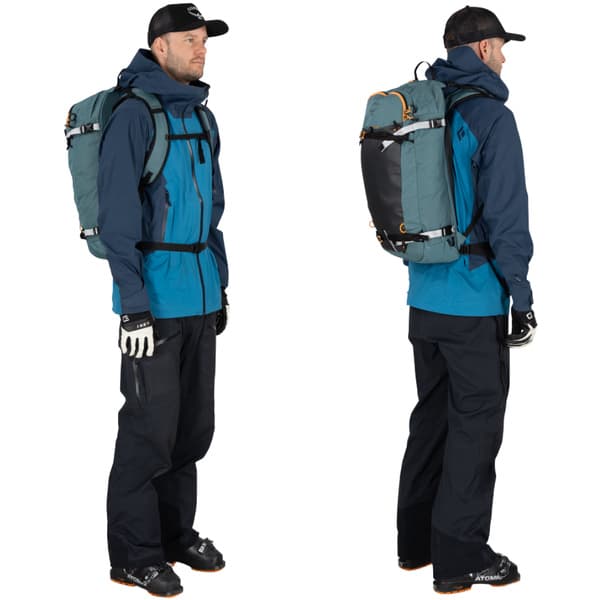 M's Soelden 25L Skidryggsäck Cascade Blue/Raven Black, view: 5