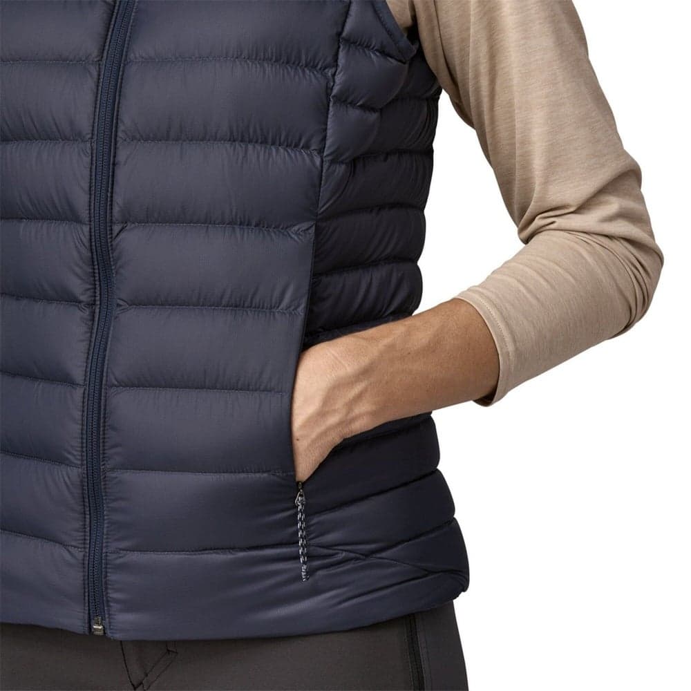 W's Down Sweater Vest Smolder Blue, view: 5