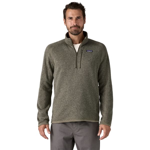 M's Better Sweater 1/4 Zip River Rock Green, view: 1