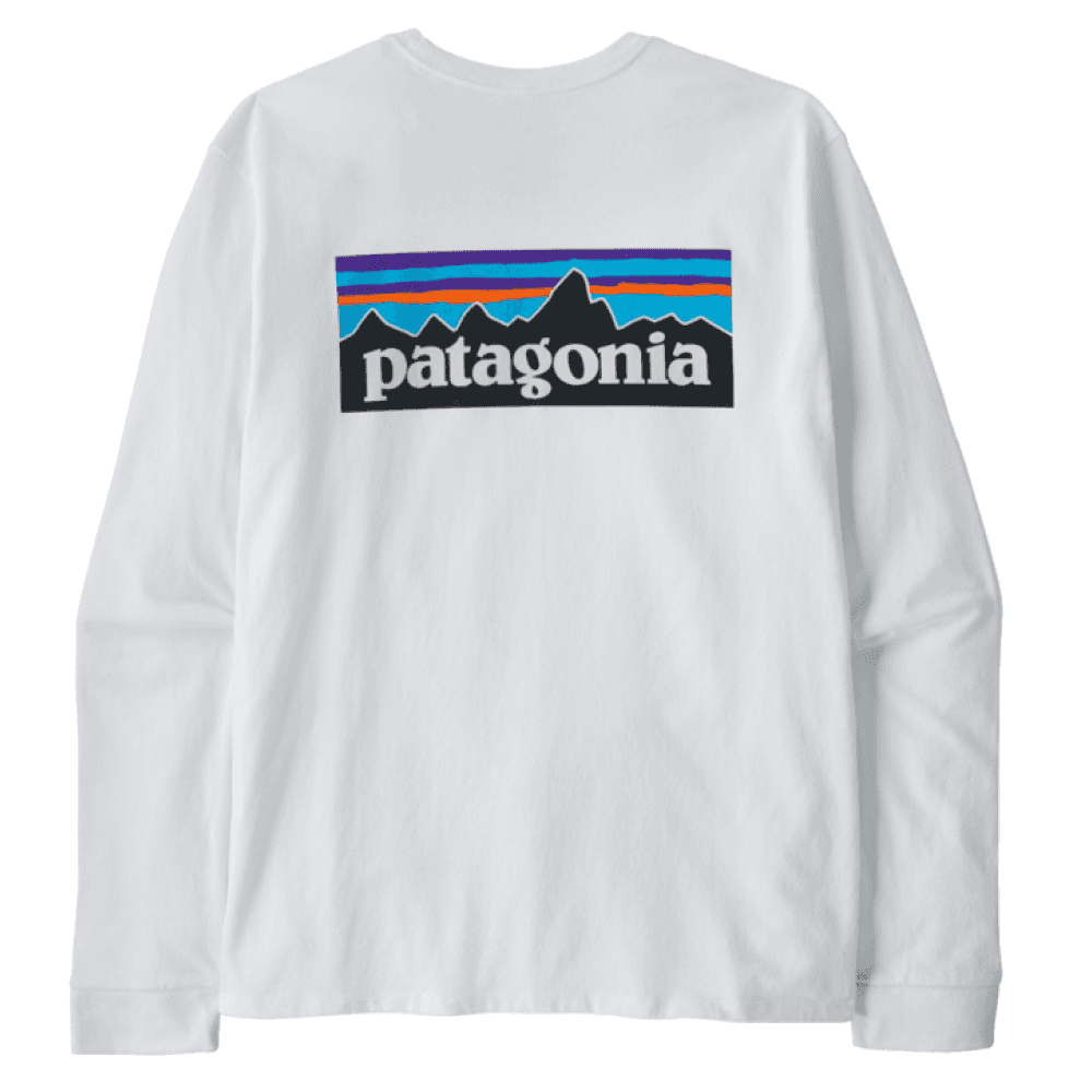 M's L/S P-6 Logo Responsibili-Tee Fiber White, view: 0