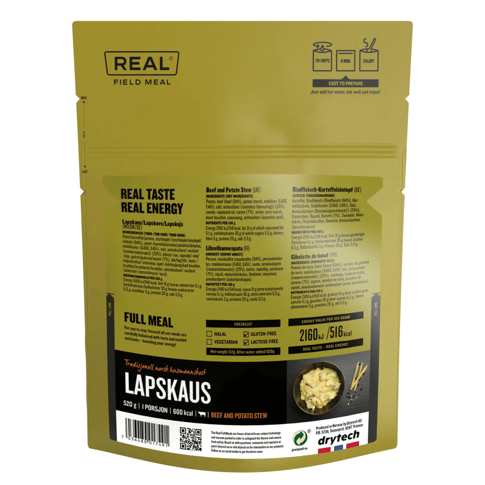 Real Field Meal Beef and Potato Stew 604 kcal, view: 1