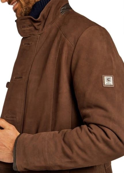 M's Moore Leather Jacket Walnut, view: 4