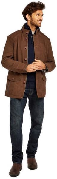 M's Moore Leather Jacket Walnut, view: 3