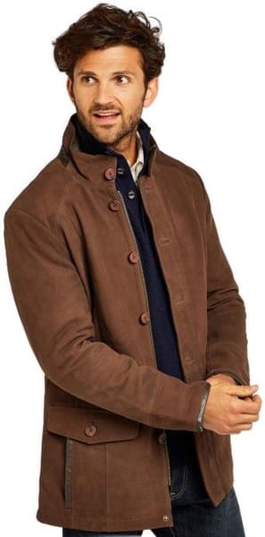 M's Moore Leather Jacket Walnut, view: 1