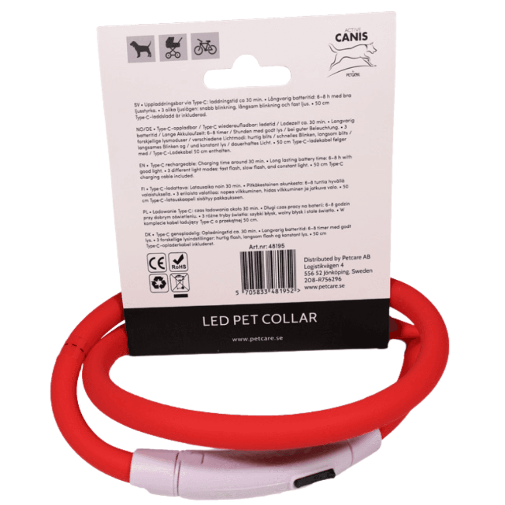 USB Led Collar Red, view: 1
