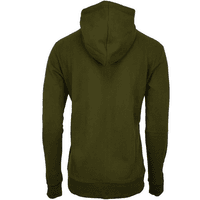 Hoodie Zipper Unisex Olive - view: 1