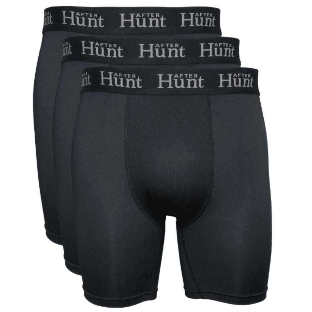 Mens Boxer Underwear Long 2-pack Black, view: 0
