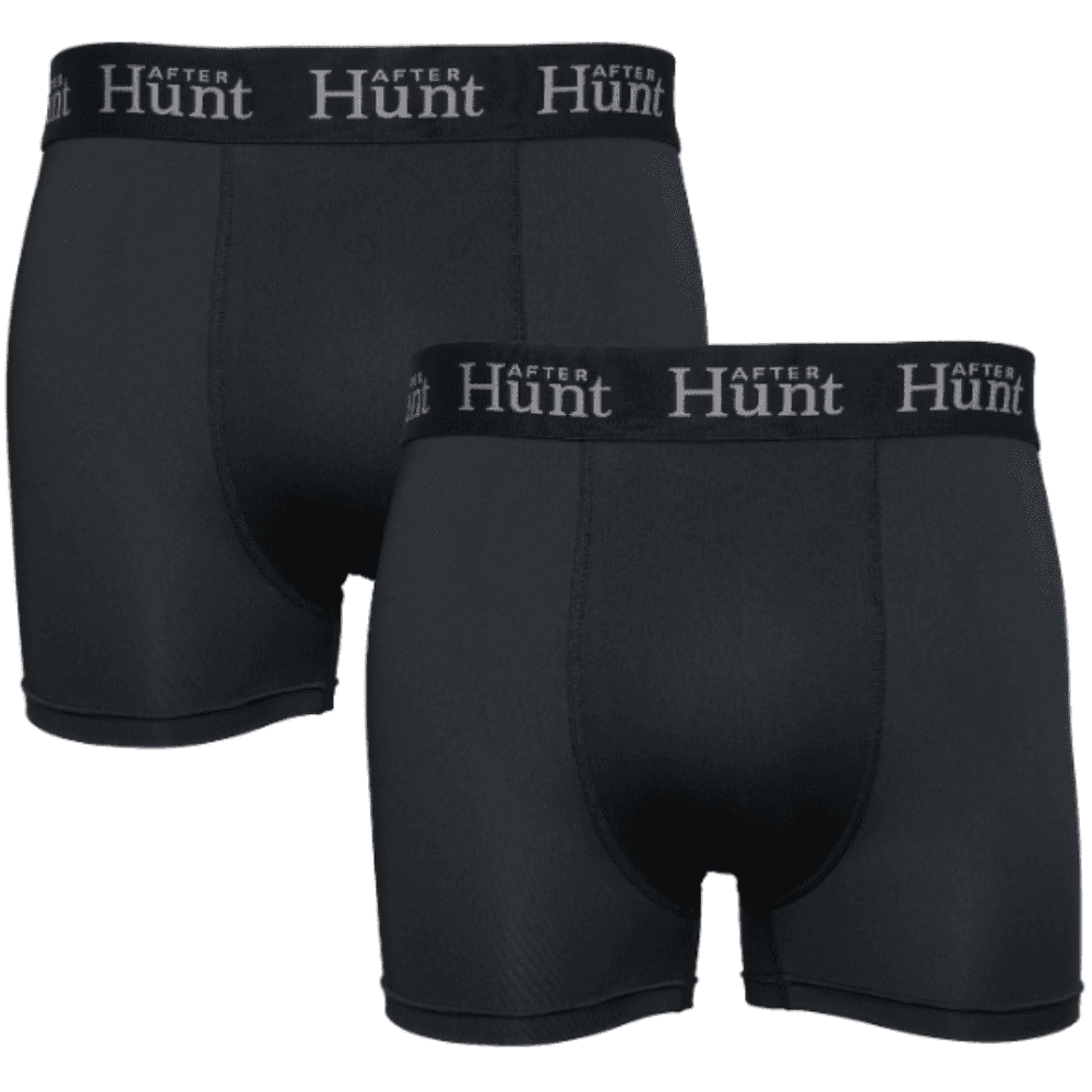 Mens Boxer Underwear Short 2-pack Black, view: 1