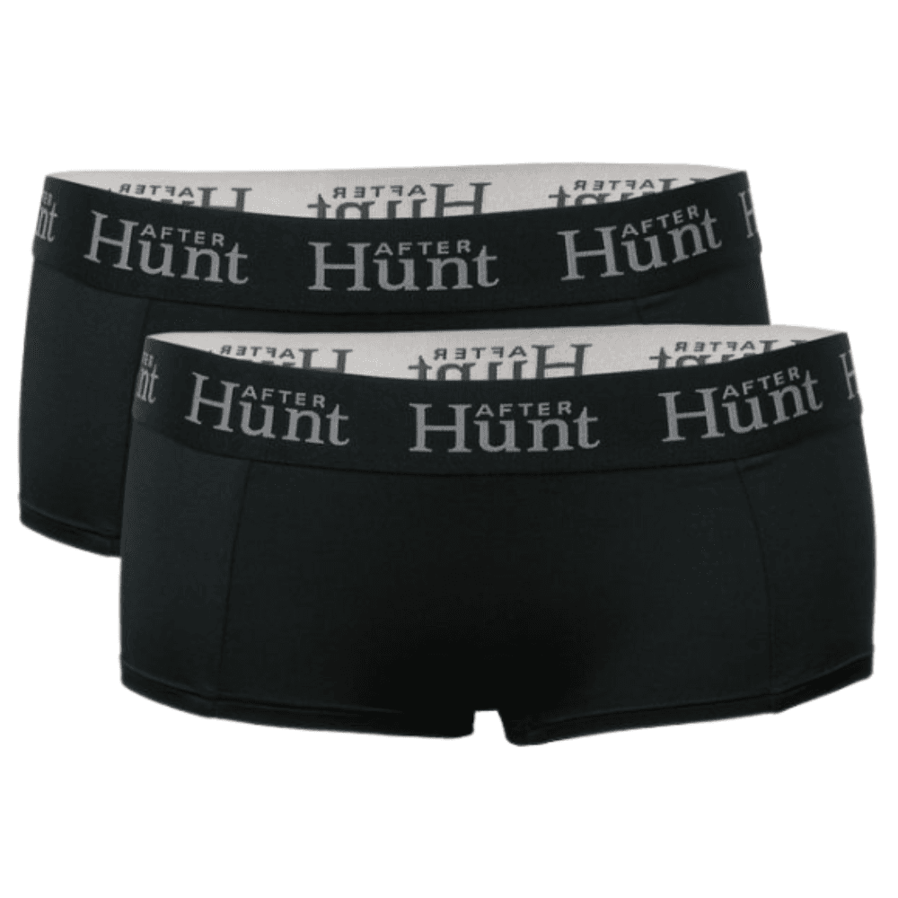 Womens Boxer Underwear Short 2-pack Black, view: 0
