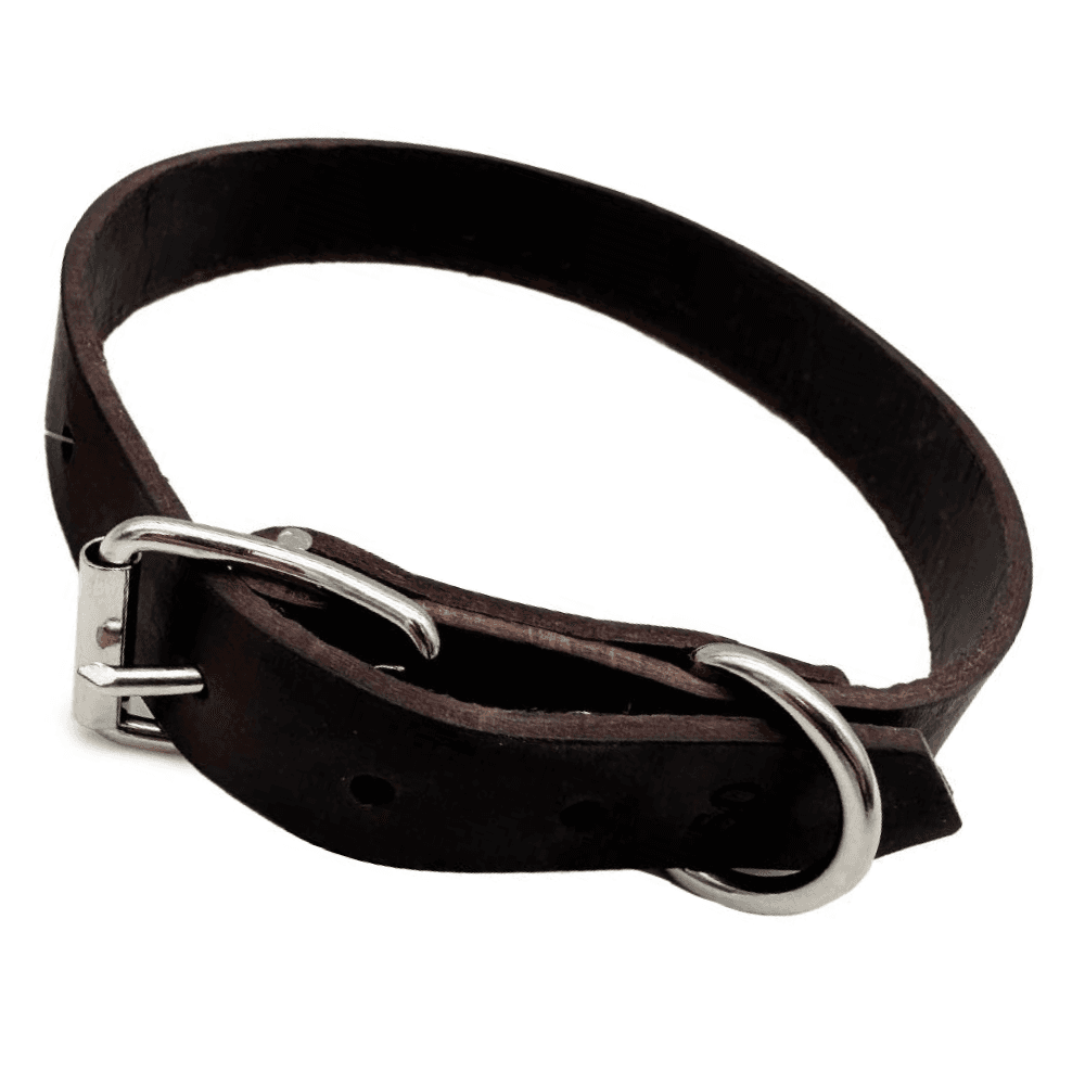 Halsband Läder Mörkbrun 18 mm x 45 cm, view: 0