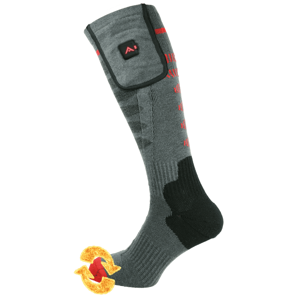 Heat SurroundActive Tunn Värmestrumpa inkl Powerbank Basic Grey, view: 1