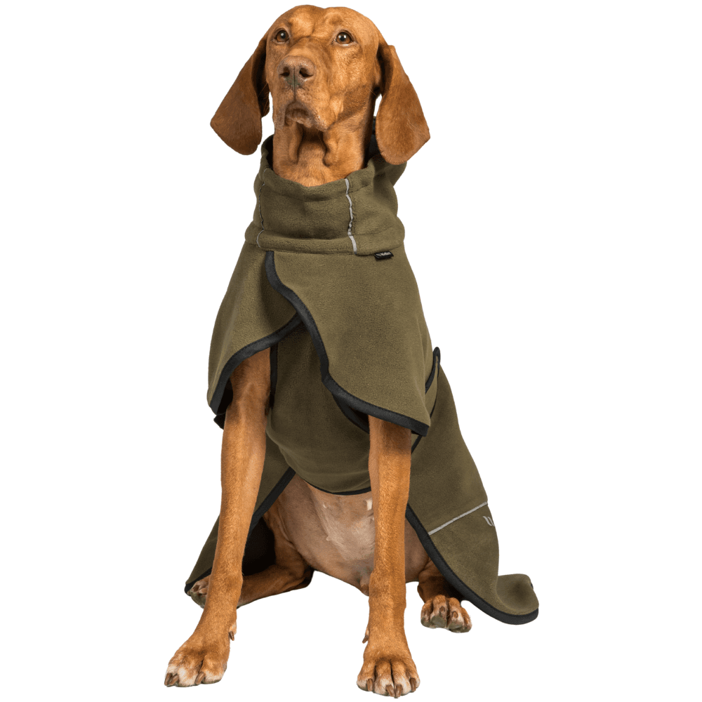 Bay Fleece Coat Low Set Tail 40-50 cm Olive, view: 3