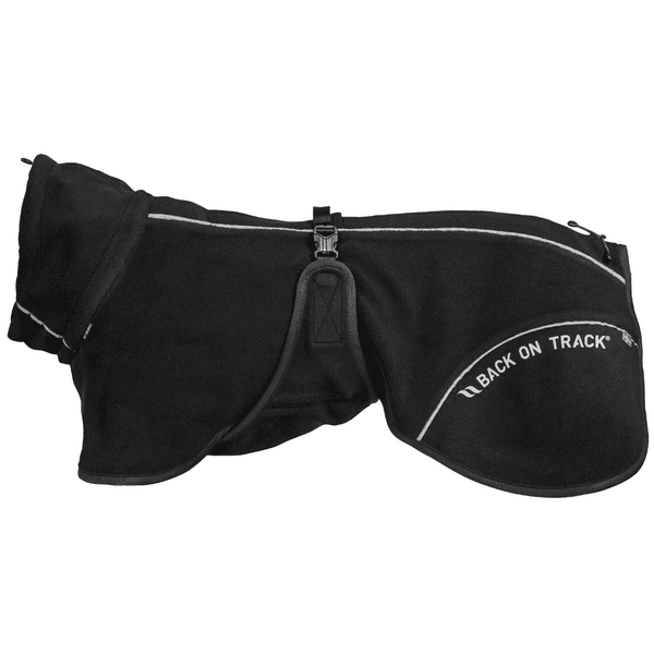 Bay Fleece Coat High Set Tail 70-80 cm Black, view: 0