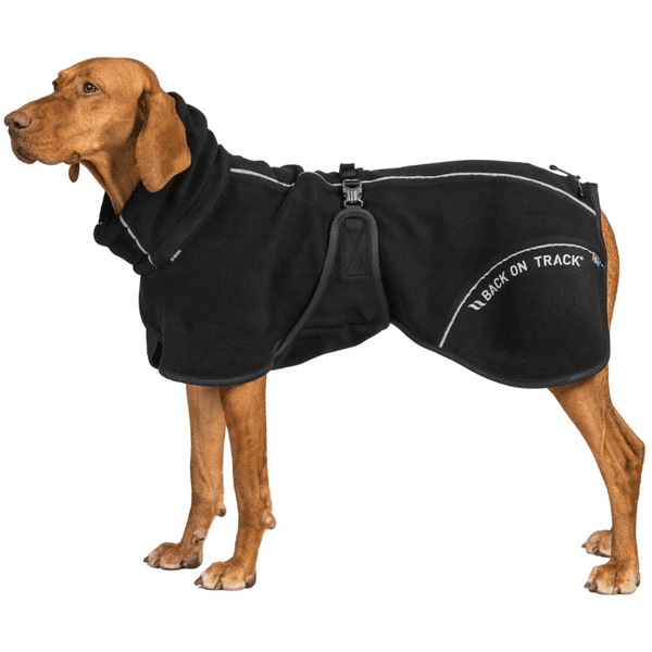 Bay Fleece Coat High Set Tail 55-65 cm Black, view: 2