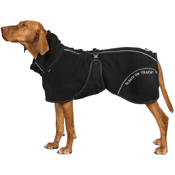Bay Fleece Coat High Set Tail 55-65 cm Black, view: 1