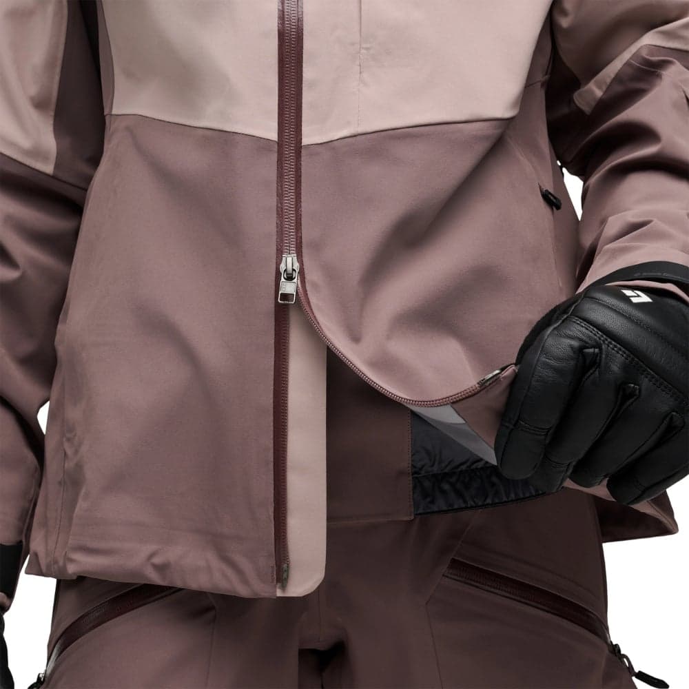 W's Recon Stretch Ski Shell Pale Mauve-Dark Mauve, view: 11