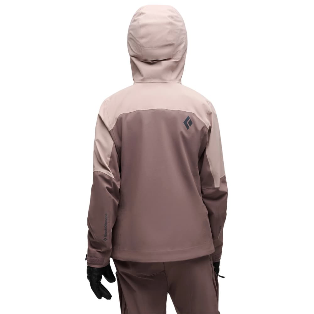 W's Recon Stretch Ski Shell Pale Mauve-Dark Mauve, view: 3