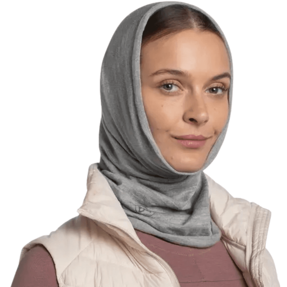 Neckwear Merino Midweight Melange Lightgrey, view: 3