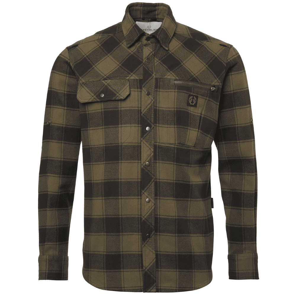 M's Raptor Heavy Flannel Shirt Kodiak Brown Checked, view: 0