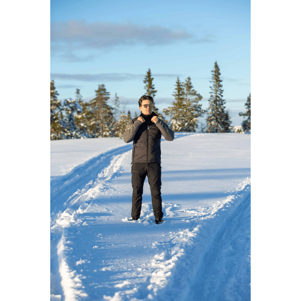 Heated Fleece Vest Mens Black, view: 9