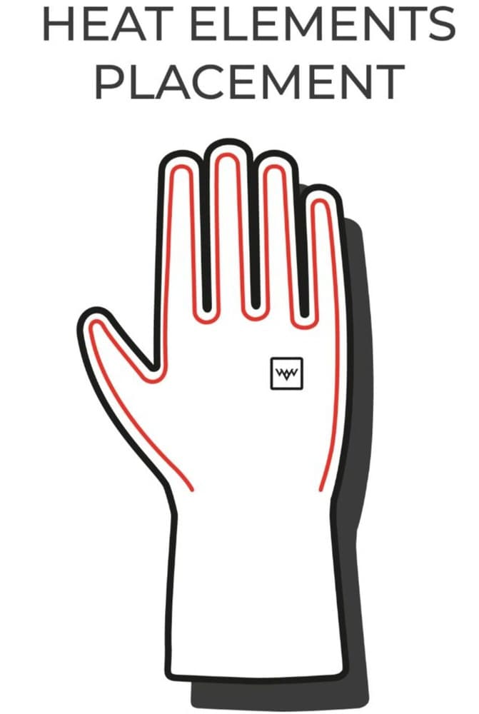 Heated Blizzard Gloves Black, view: 5